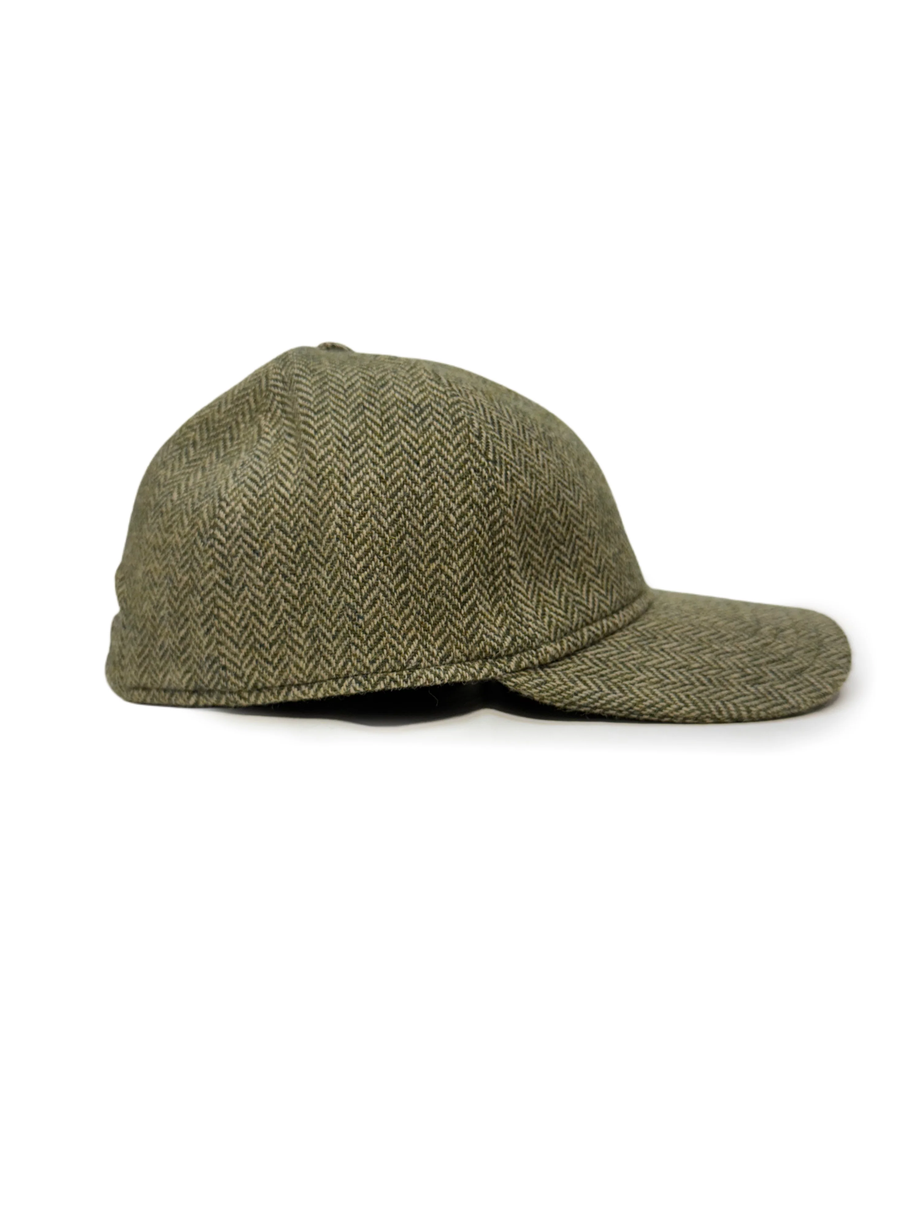 FRESH Six-Panel Green Wool Cap